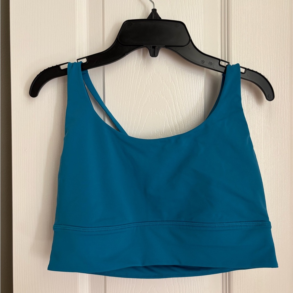 Lululemon energy long line bra in Hawaiian blue
